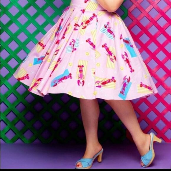 Dapper Day Pink Lobster Skirt - Picture 2 of 3